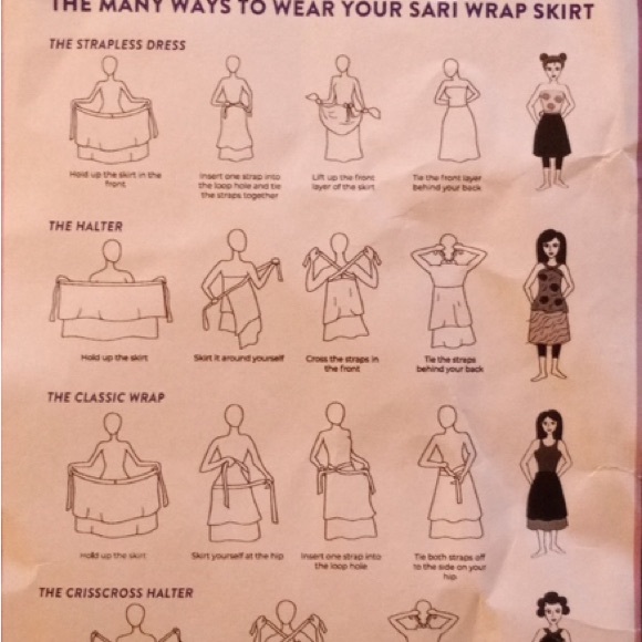 NWT Darn Good Yarn wrap around skirt ankle length Regular size 4-12 - Picture 7 of 7